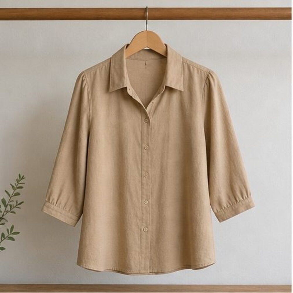 Camel Wrap Blouse